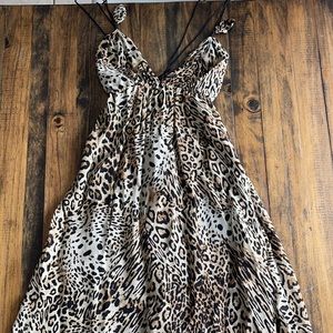 Sophia Eugene leopard print maxi dress